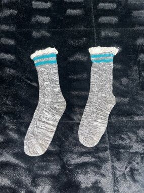 Free people sweater ruffle socks